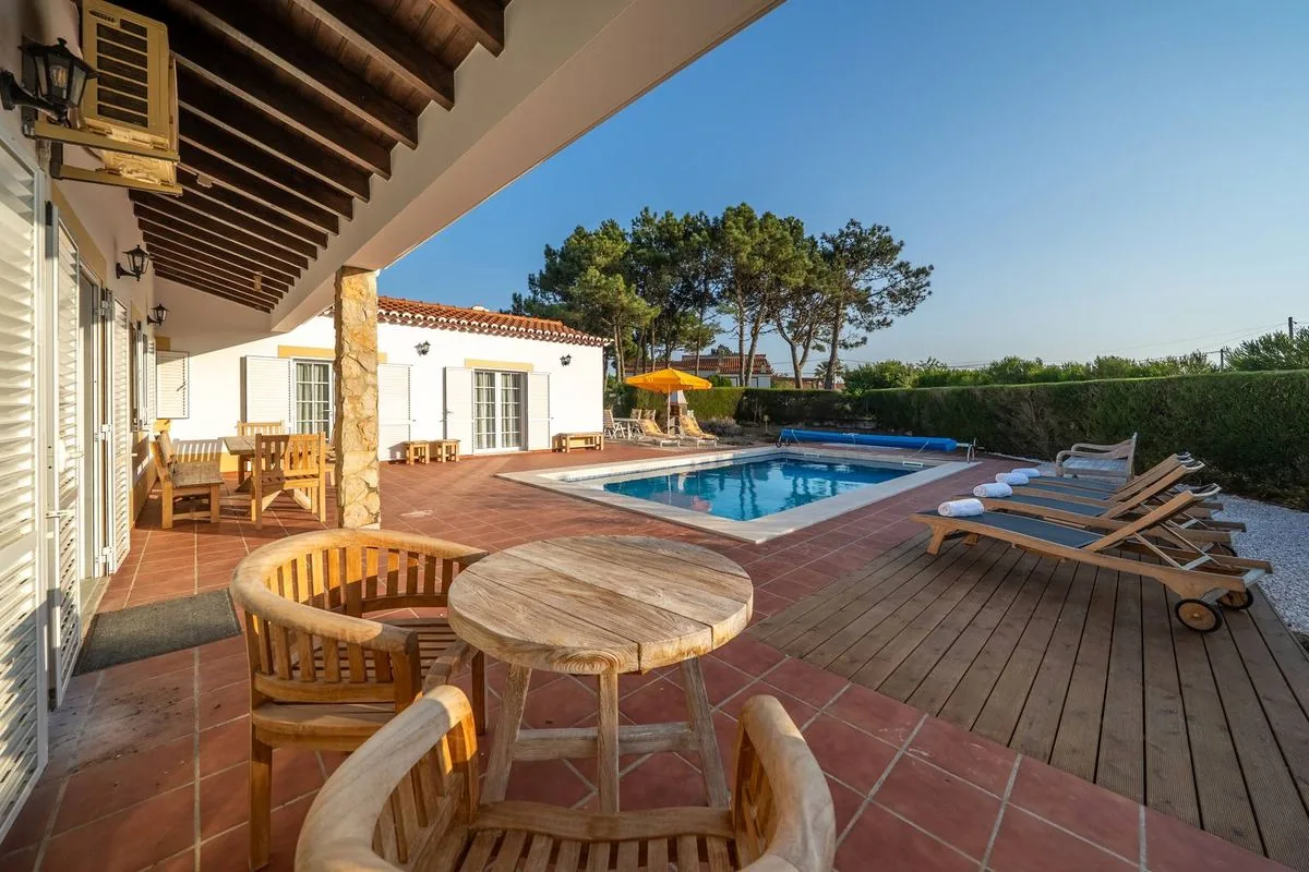 Terrace and pool