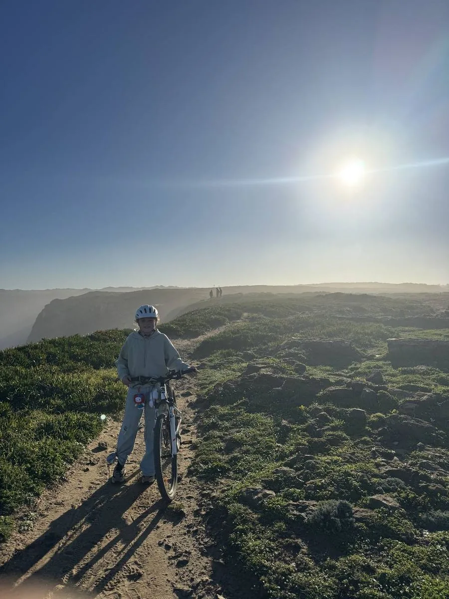 Cycling at the cliffs